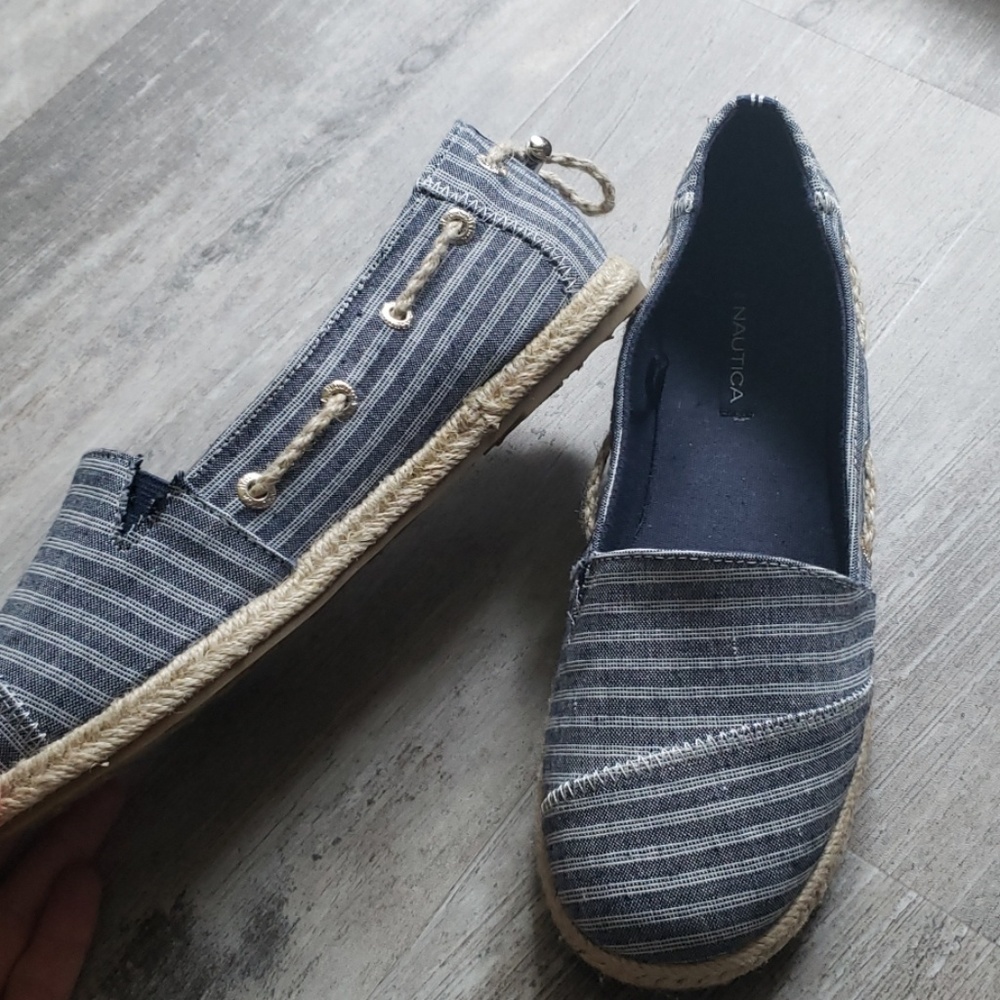 Striped loafers